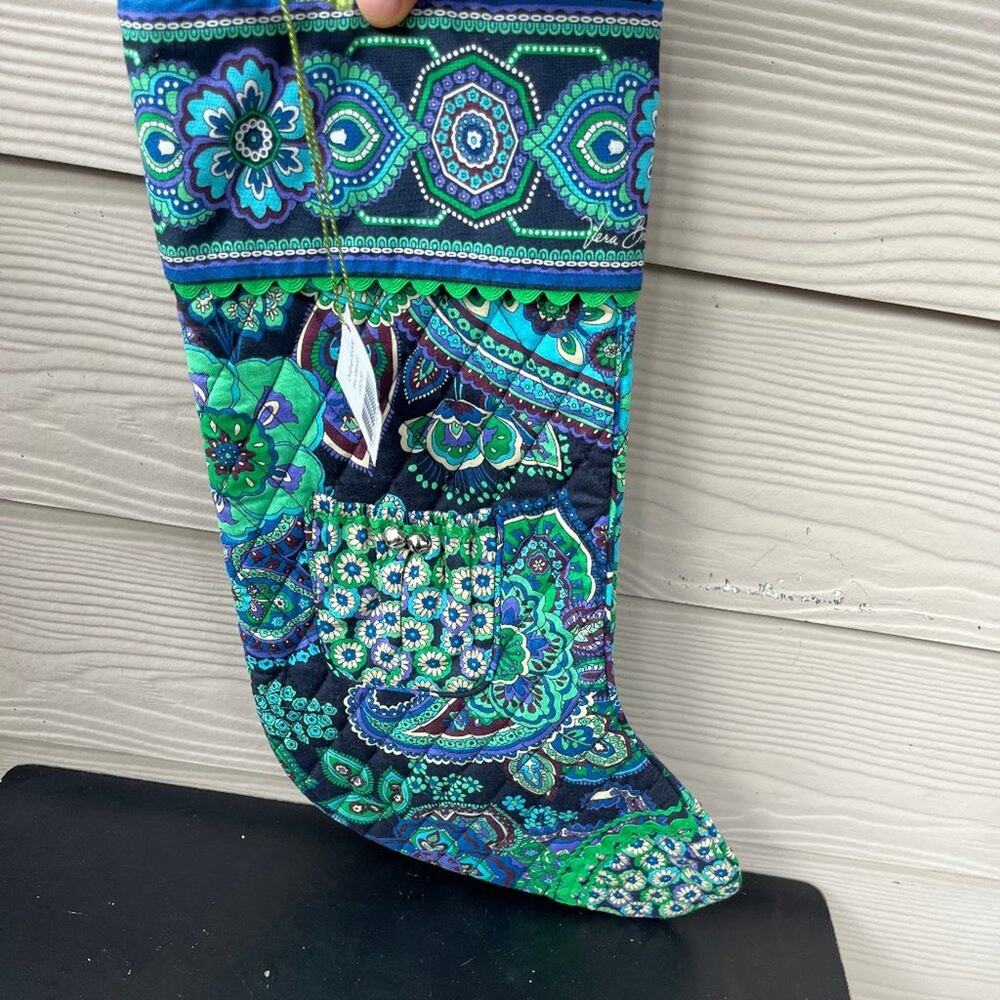 NWT Vera Bradley Christmas Stocking Blue Rhapsody